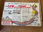 Vintage Cinderella Apron Sewing Pattern Walt Disney Productions Jc Penney 1950 s