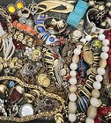 5 Pounds   Jewelry Lot Unsearched Junk Craft With Good Tangled In Fun Treasure