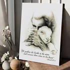 Jesus And The Lamb Canvas Poster Wall Art Print Decoration - Jesus Canvas