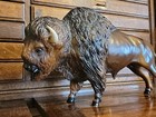 Nice Vintage 1965-1991 Breyer Buffalo Bison  76 Dark Brown Breyer Molding Co 