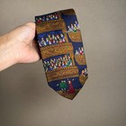 Vtg Alynn Neckwear Bravo Theater Opera House Balcony Silk Tie Opening Night