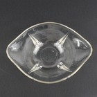 Vtg Anchor Hocking Clear Glass Bowl With Teardrop Feet Mcm Mid Century Modern