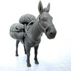 World War 2 Pack Mule Toy Soldiers Battle Donkey Military Resin 1 32 Ww2 Figure