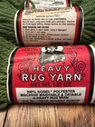 Vintage Aunt Lydia s Heavy Rug Yarn Grass Green 5 Skeins And 1 Caron