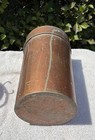 2-  Vintage Copper-brass   Items- 1  Container With Lid And 1  Small  Pail