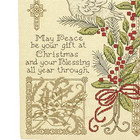 Gift Of Christmas By Imaginating Dove Peace Blessing Completed Cross Stitch 8x10