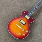 Lp Electric Guitar Flower Vine Abalone Inlay Rosewood Fingerboard Hh Pickups