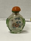 3 Vintage Asian Double Reverse Hand Painted Snuff Bottles 2 Scenes Per Bottle