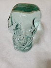 Vntg  Lt  Green Glass Mannequin Skull 10  Unbranded