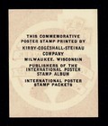 1937   International Philatelic Week Advertising Poster Stamp - Red