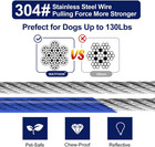 Dog Leads For Yard  50ft Tie Out Runner Steel Wire Cable  Heavy Duty Pet Tether
