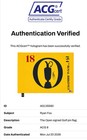 Ryan Fox Signed The Open Golf 154th Open Winner Pin Flag  acg Cert Ag135560 