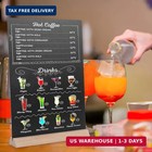 8 X12 Inch 1 Pack Tabletop Chalkboard Sign With Base Stand  Menu Chalk Board Sig