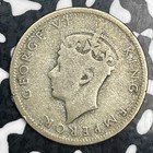 1939 Seychelles 1 2 Rupee Half Rupee Lot f6664 Silver 