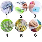 5d Diamond Painting Kit Japanese Kimono Woman Cherry Blossoms Umbrella 30x40