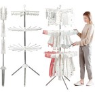Rotation Clothes Folding Drying Rack Laundry Hanger Indoor Dryer Organizer Usa