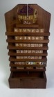 Vintage 1996 Handmade Painted Wooden Perpetual Calendar W Storage Apple Basket