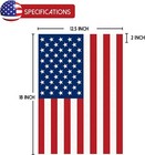 2 Pack American Flag Garden Flags  12    X 18    Double-sided Patriotic Garden Flag 