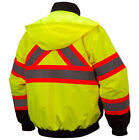 High Visibility Insulated Hi Vis Reflective Waterproof Safety Bomber Jacket Coat