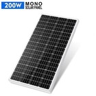 200w Watt Solar Panel Kit 12v Mono Home Rv Rooftop Camping Off-grid Power