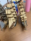Vintage Hand Crafted Wooden Ship