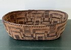 Antique Vintage Native American Indian Whirling Logs Pima Oval Basket