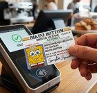 Spongebob License Credit Debit Card Skin Cover Sticker Chip Funny Decal - 2 Pack
