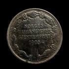 Norway 2 Kroner 1907 -silver Coin- Au