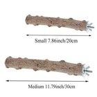 Wood Perch Stick Natural Bird Stand Parrot Perch Paw Beak 7 86inch 20cm