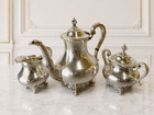 Reed   Barton Silver Tea Set - Regent 5600 - Silverplate Polished