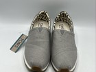 Toms Resident Plus Women s Size 8 5 Gray Canvas Slip In Casual Shoes New In Box