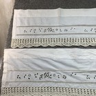 Vintage Valance Curtains Set Of 3 White With Lace Scalloped Edge Cottage Window