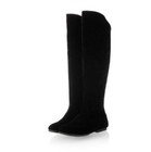 Women s Slouch Boots Knee High Boot Pull On Faux Suede Riding Boots Shoes