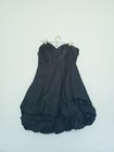 Pretty Maids Womens 16 Semi Formal Mini Dress Bubble Black Prom Strapless Goth