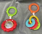 Fisher Price Sit Me Up Floor Seat Honeycomb Replacement Part Pair Teethers Lion