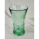 Coca Cola Coke Flared Green Glass 16oz Libbey 6 1 4  Embossed Logo X3 Drinkware