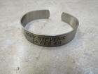Original Vintage 1970 s Pow Bracelet Nickel Silver Lt Larry Stevens Usn 1969