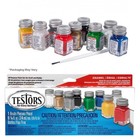 Testors Enamel Model Paint Set   Pixiss Accessory Kit - 10 Colors   Tools