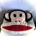 Vintage Paul Frank Plush Throw Pillow Monkey Head Julius Character 16    X 14   