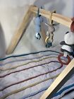 Itzy Ritzy Wooden Ritzy Activity Gym With Playmat And Three Removable Toys Euc
