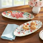 The Pioneer Woman Painted Meadow 2-piece Ceramic Serving Platter Set