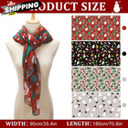 Eurzom 4 Pcs 4 Christmas Scarf Holiday Festival Winter Snowman    