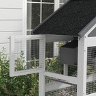 Pawhut Wooden Bird Aviary  Outdoor Bird Cage With Slide-out Tray  Three Doors