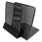 Artistic Urban Collection Punched Metal Bookends 6 1 2 X 6 1 2 X 5 1 2 Black