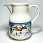 Vintage Villeroy   Boch Naif Christmas Coffee Pot Vitro-porcelain  no Lid  7 