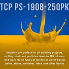 250 Paquetes De Filtros De Pintura De Cono Con Filtro De Pintura De 190   m