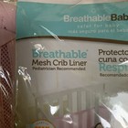 Breathablebaby Breathable Mesh Crib Liner Pink Max Air Flow Fits Most Cribs-new