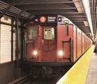 Huge 26 5    Vintage Nyc Subway Train Car Old Mylar Roll Sign Brooklyn Bronx  2