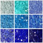Square Stained Glass Supplies Mosaic Art Particles Crafts Pieces Diy Cutting