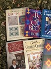 Quilting Books Lot Of 11 Large Hardcover Quilters Books Folk Lap Geometry